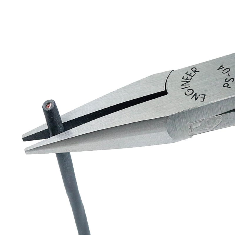 ENGINEER PS-04 Compact Precision Compact Flat Nose, Long Nose Pliers, Professional Grade, ESD Safe with Carbon Steel Jaws - Image 3